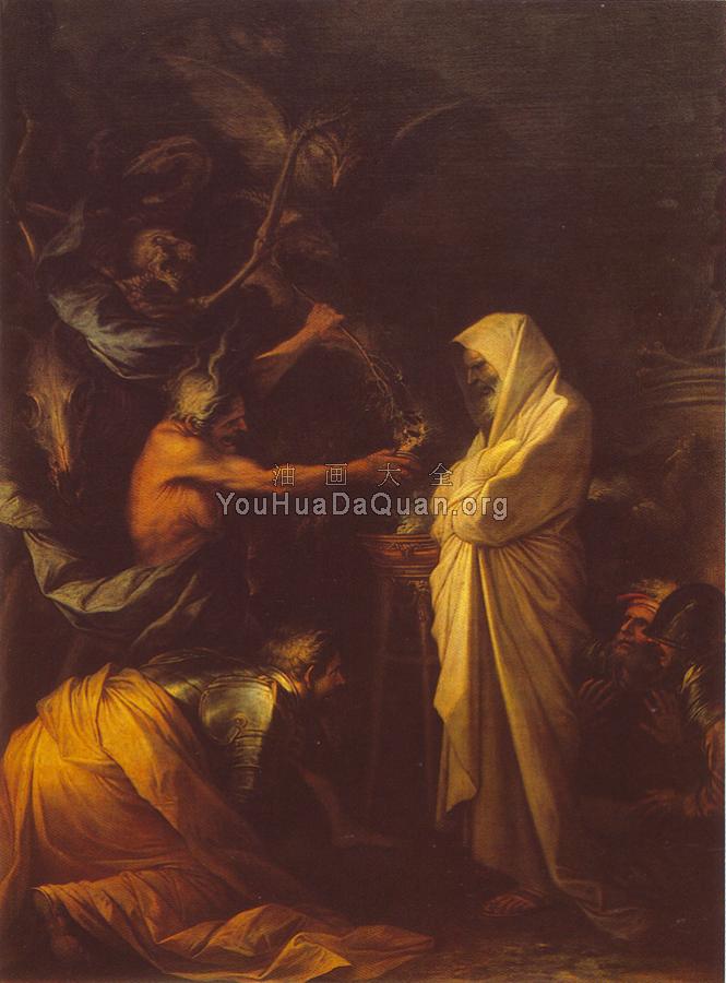 Apparition of the spirit of Samuel to Saul - 萨尔瓦多·罗萨